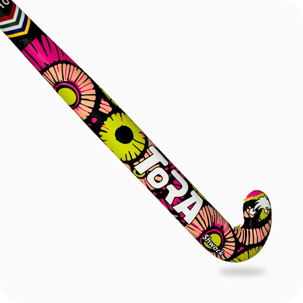 Tora Shwack Yellow - 10% Carbon - junior hockey sticks