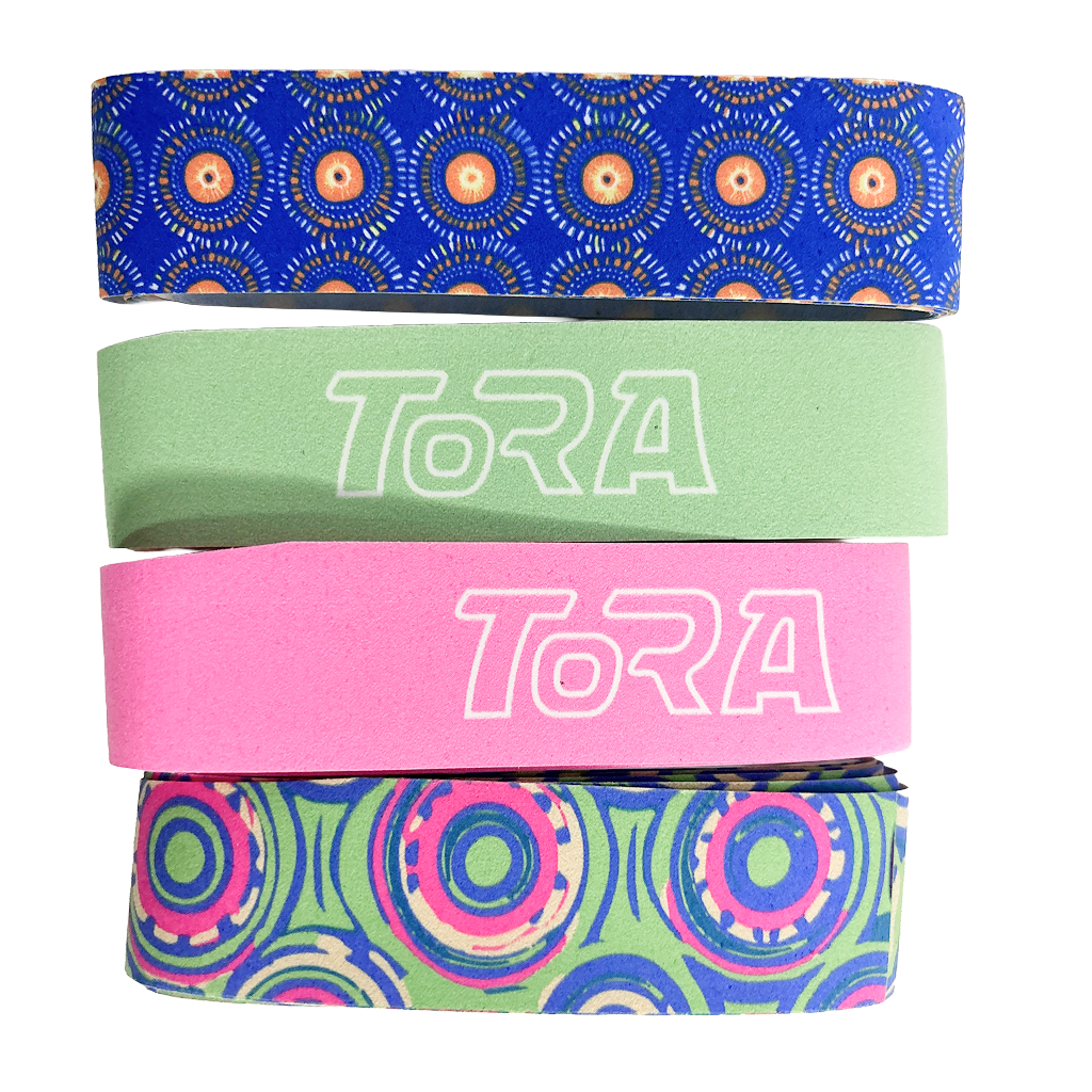 Tora green pattern chamois grip
