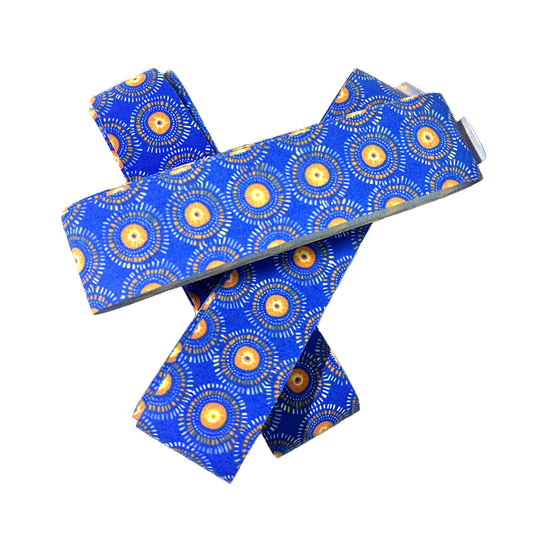 Tora blue pattern chamois grip