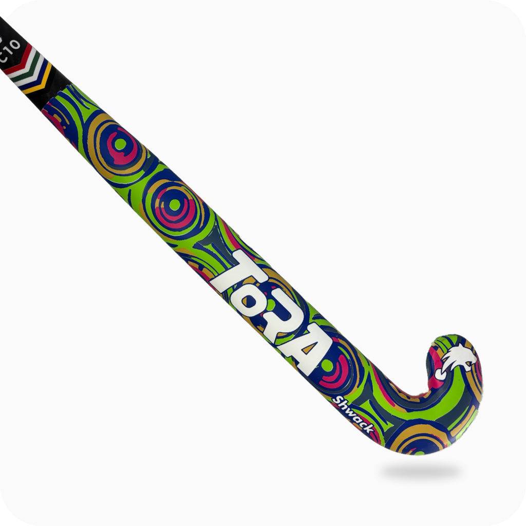 Tora Shwack Green - 10% Carbon -  junior hockey sticks